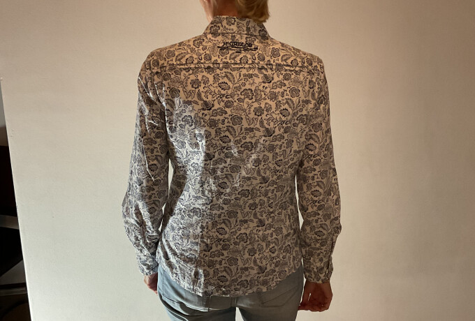 getailleerde blouse fris Paisley patroon photo 2 